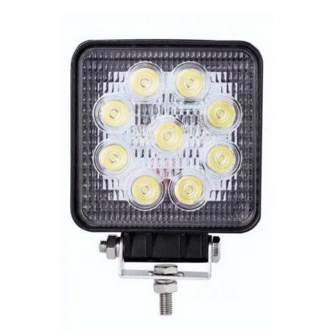 FAROL AUXILIAR LED QUADRADO 9LED S 27W - TP6003