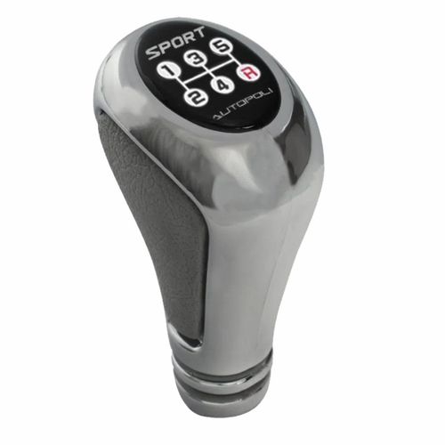 Bola de Câmbio Universal Sport Line Autopoli Cromado Cinza 5 Marchas