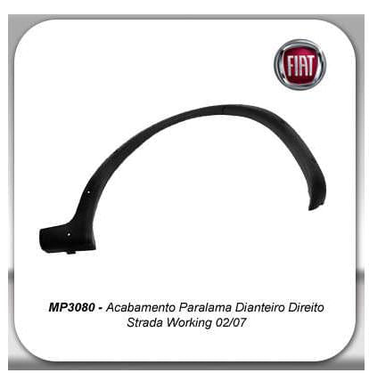 Moldura Paralama Fiat Strada Working 02 08 Diant Dir