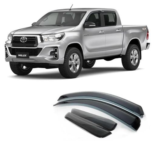 Calha Chuva Toyota Hilux 16 20 4 Pts Cab. Dupla
