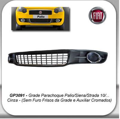 Grade Parachoque Diant Fiat Palio 2010 Siena Strada 08 Cen