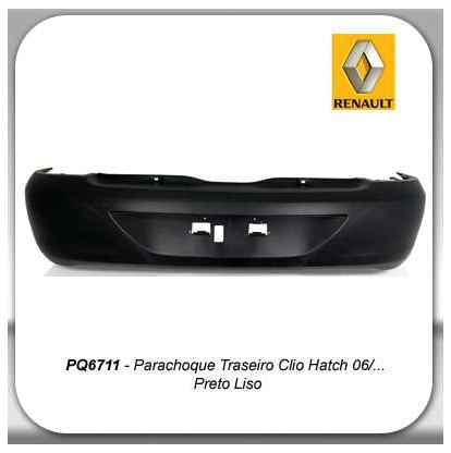 Parachoque Traseiro Renault Clio Hatch 2006 A 2016