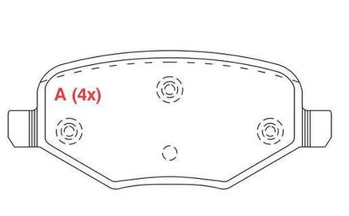 Pastilha Freio Traseira Ford Edge 3.5 V6 2011