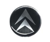 Emblema Calota Resinado (Citroen) Preto 48Mm