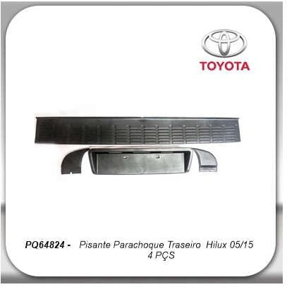 Acabamento Parachoque Traseiro Hilux 05 15 Pisante Kit 4 PeÇ