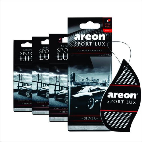 Aromatizante Areon Sport Lux Silver - 4 Peças