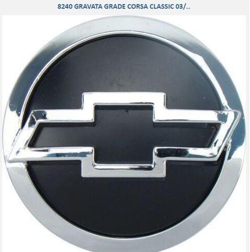 Emblema Grade Corsa Classic 03 Preto Cromado