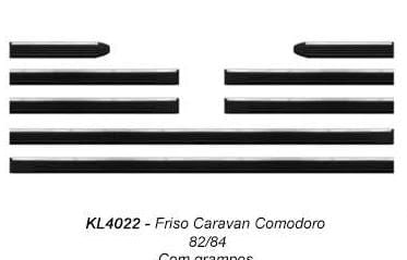 Friso Lateral Caravan Comodoro 82 84 C Grampo