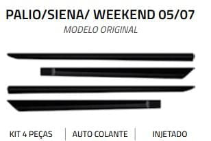 Friso Lateral Fiat Palio 05 07 4 Portas