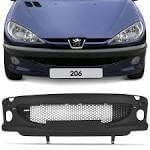 Parachoque Diant Peugeot 206 99 03 Preto Liso C Furo