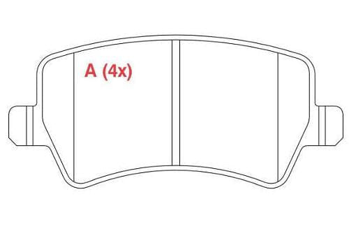 Pastilha Freio Traseira Land Rover Evoque 2011 Ceramica