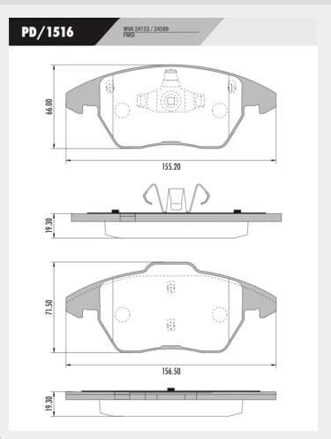 Pastilha Freio Dianteira Land Rover Evoque 2011