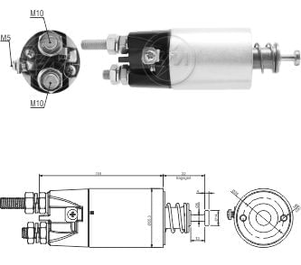 AUTOMATICO RELE MOTOR PARTIDA MITSUBISHI SCANIA 124 24V  - ZM6897
