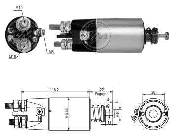 AUTOMATICO RELE MOTOR PARTIDA MITSUBISHI VOLVO FH 24V  - ZM2897