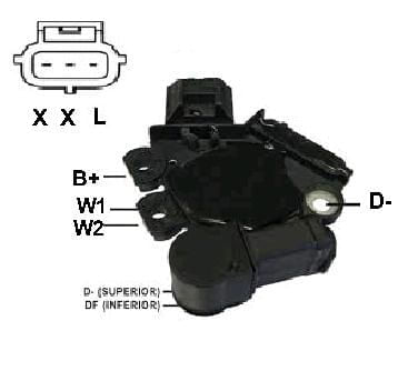 REGULADOR VOLTAGEM ALTERNADOR ECOSPORT /COURIER /FISTA/KA  - IKR5811