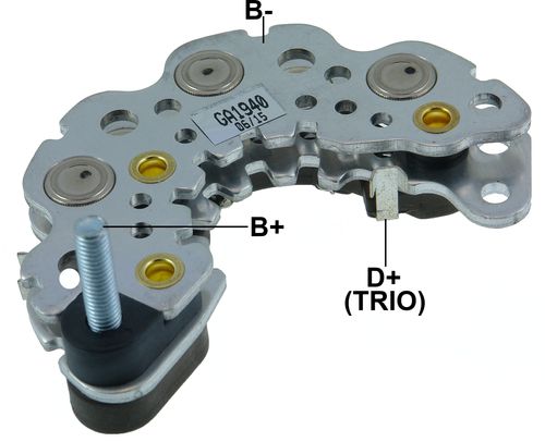 PLACA RETIFICADORA ALTERNADOR GM DAEWOO DELCO 120A - GA1940