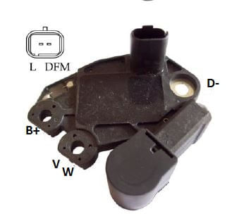 REGULADOR VOLTAGEM ALTERNADOR RENAULT CLIO MEGANE SCENIC - IKR5984