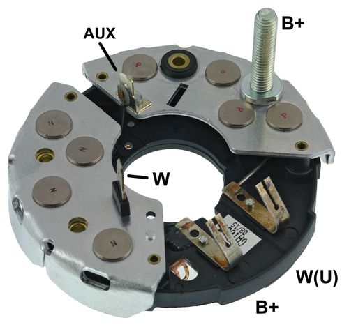 PLACA RETIFICADORA ALTERNADOR FORD MERCURY 130A - GA1067