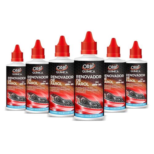 Renovador de Farol 50ml Orbi - 6 Peças