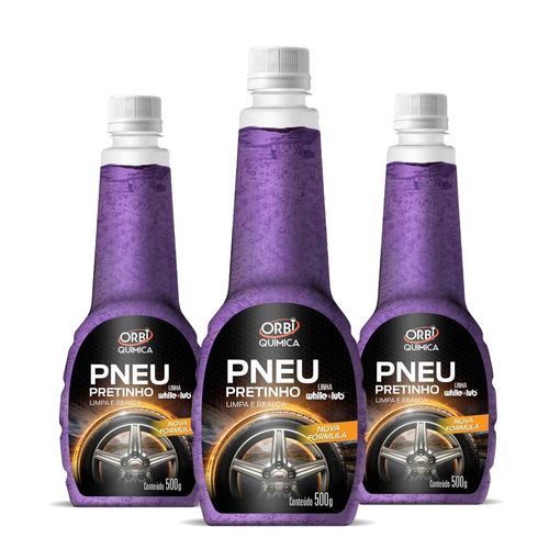 Renovador De Pneus Gel 500g Orbi - 3 Peças
