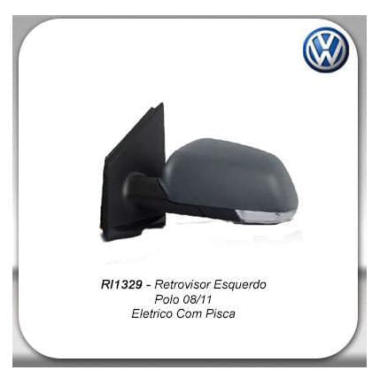 Espelho Ext Polo 08 11 Esq Eletrico C Pisca