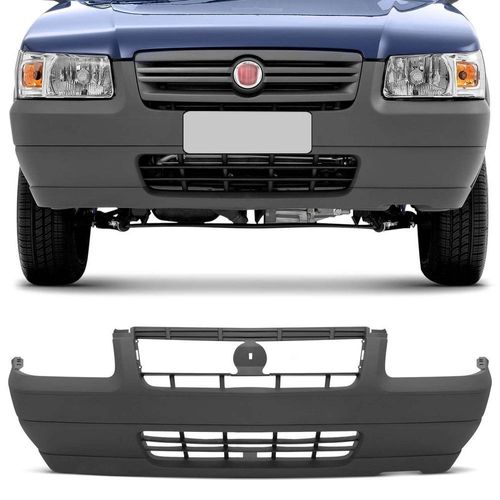 Parachoque Diant Fiat Uno Fire 2008 2011 Cinza Texturiza