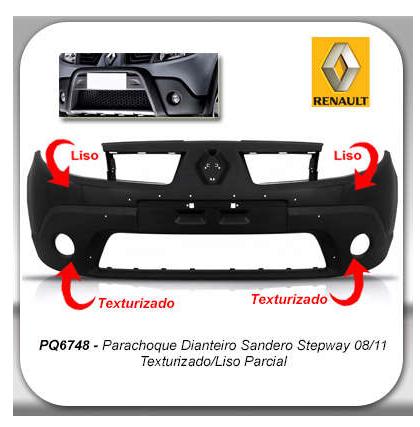 Parachoque Diant Renault Sandero Stepway 2009 2011