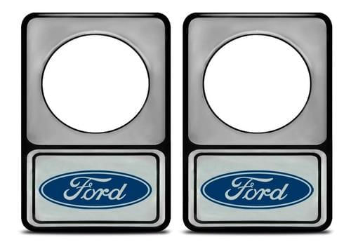 Emblema Cilindro De Porta Ford Azul