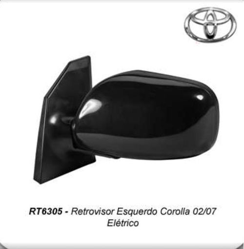 Espelho Ext Toyota Corolla 02 08 Esq Eletrico