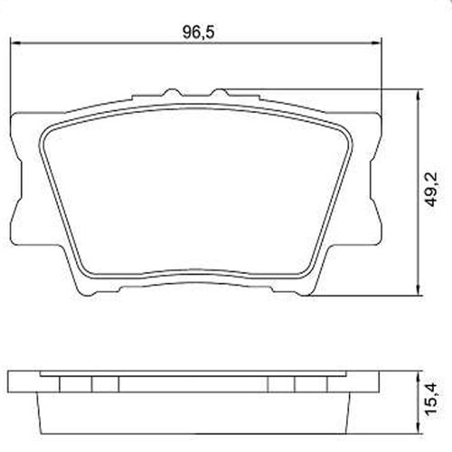 Pastilha Freio Traseira Toyota Rav4 2.0 2.4 16V 2006 A 2012
