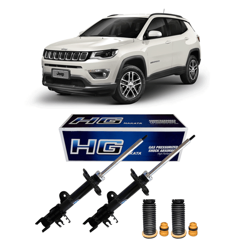 Par Amortecedores Traseiros Jeep Compass Longitude 2017 + Kit