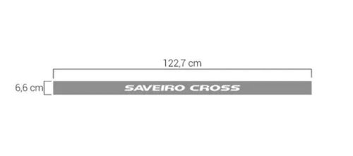 Faixa Tampa Tras Saveiro Cross Gv Vi Vii Prata