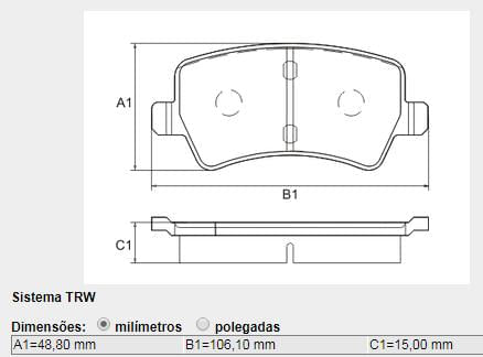 Pastilha Freio Traseira Land Rover Evoque 2011
