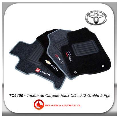 Tapete Toyota Hilux Sw4 05 12 Grafite