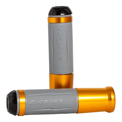 MANOPLA SILVERSTONE CINZA-DOURADO