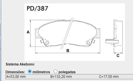 Pastilha Freio Dianteira Toyota Corolla 1992 A 2001