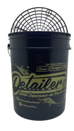 KIT BALDE PRETO E SEPARADOR DE PARTICULAS DETAILER