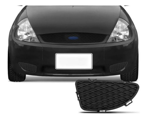 Tela Grade Milha Parachoque Ford Ka 02/07 Dianteiro Esquerdo