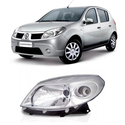 Farol Esquerdo Renault Sandero 2009/2011