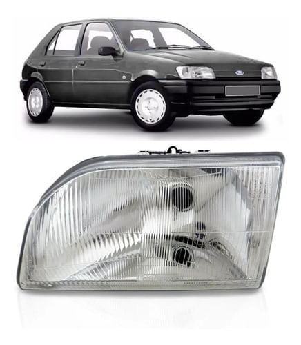 Farol Dianteiro Direito Ford Fiesta Até 1995
