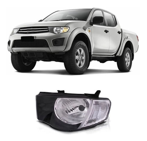 Farol Esquerdo Mitsubishi L200 2007/2012