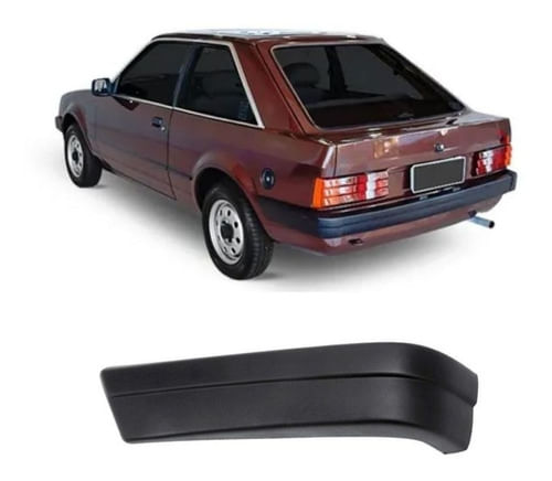 Ponteira Para-choque Traseiro Escort 1986/ Lado Esquerdo