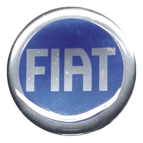 Jogo Emblemas Adesivos Calota Fiat 48mm