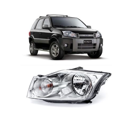 Farol Esquerdo Ford Ecosport 2008/2012 Cromado