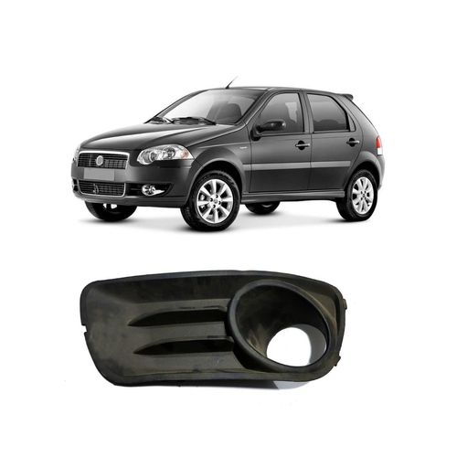 Grade Para-choque Esquerdo Fiat Palio 2010/2014 C/ Furo