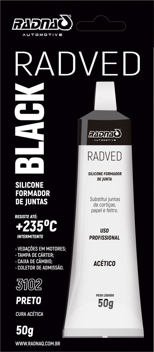 Selante para Motor Ultra Black Preto 50g RADNAQ RQ3102