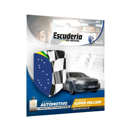 ALOHA AROMATIZANTE AUTOMOTIVO SUPER MILLION AMADEIRADO ESCUDERIA DO BRASIL