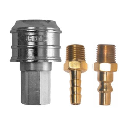 KIT - 1 ENGATE + 1 PINO 1/4 MACHO + 1 ESPIGÃO EFMB 1/4 - MS 17-12