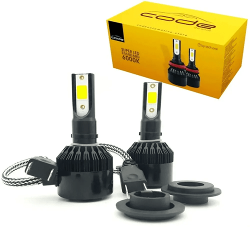 KIT LAMPADA DE LED AUTOMOTIVA SUPER LED STANDARD H3 6000K CODE