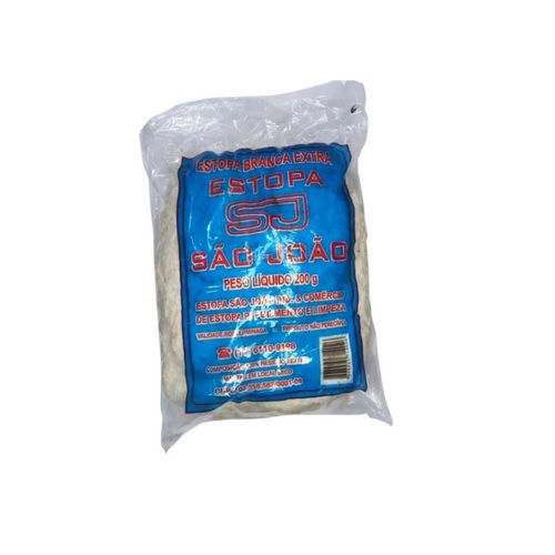 ESTOPA BRANCA EXTRA 400G SÃO JOÃO